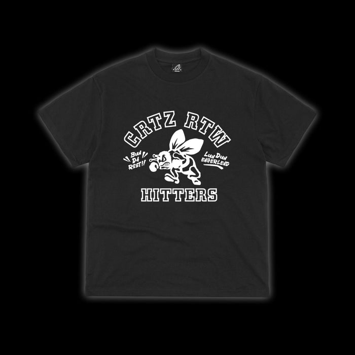 Corteiz The Hitters Tee Black