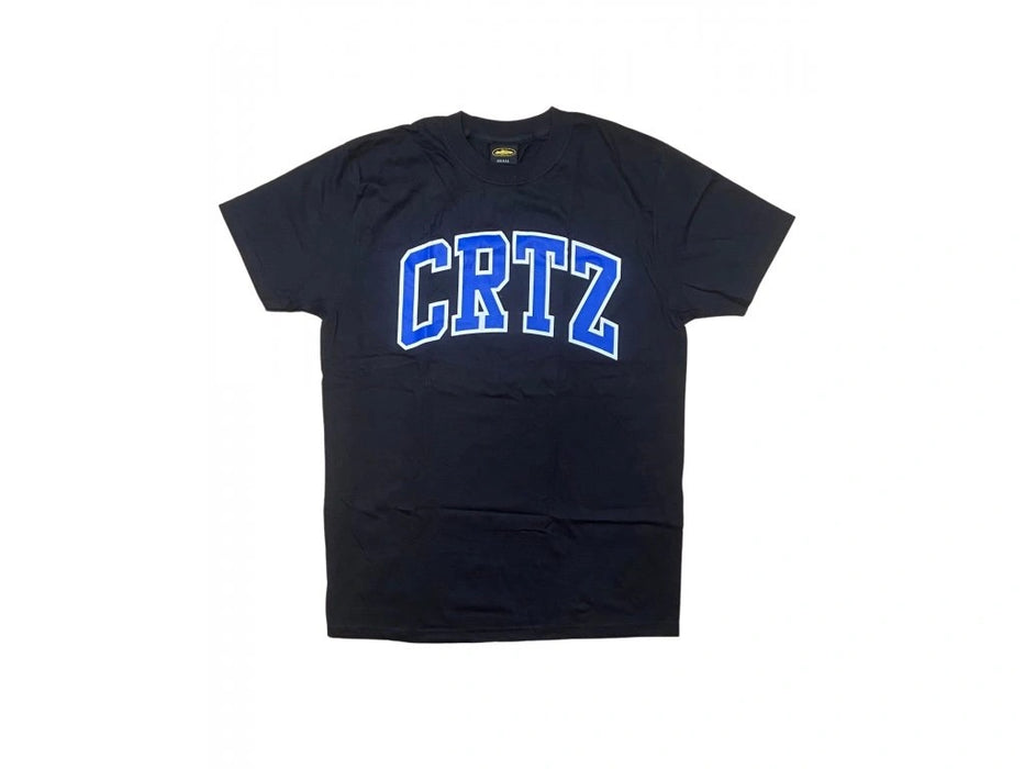 Corteiz Dropout Logo Tee Black Blue