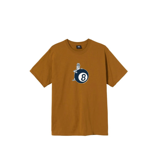 Stussy Behind The 8 Ball Caramel Tee