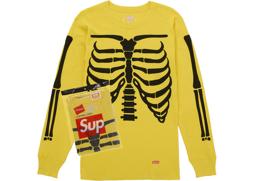 Supreme Hanes Bones Thermal Crew FW25 (1 Pack) Yellow