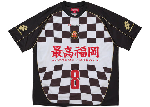 Supreme Checkerboard Soccer Jersey Black
