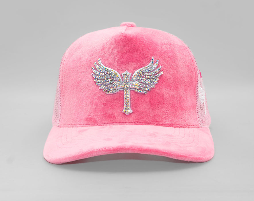 Reflection Luxury Velvet Rhinostones Pink / White