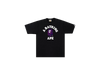 A Bathing Ape Men Black Color Camo College Tee
