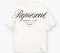 Represent Owners Club Script T-Shirt Flat White
