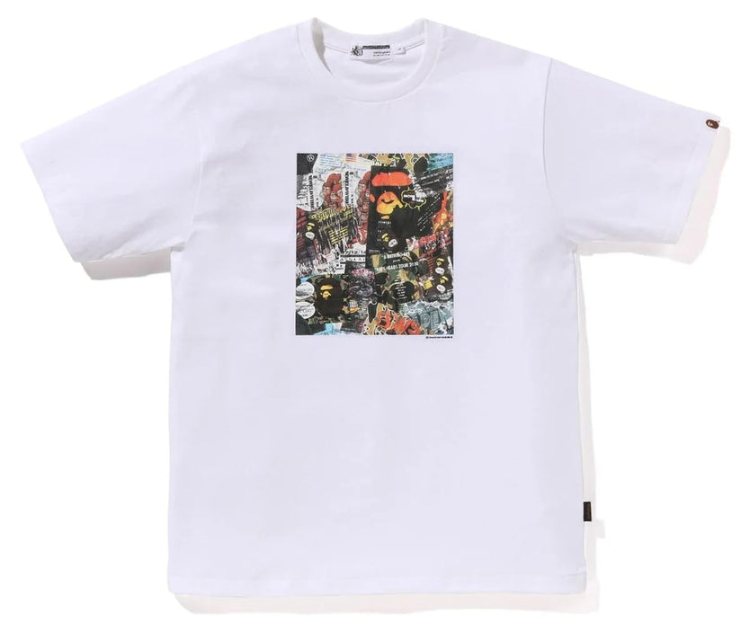 Bape Flyer Print Tee White
