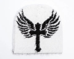 Reflection Luxury Fuzzy Beanie white