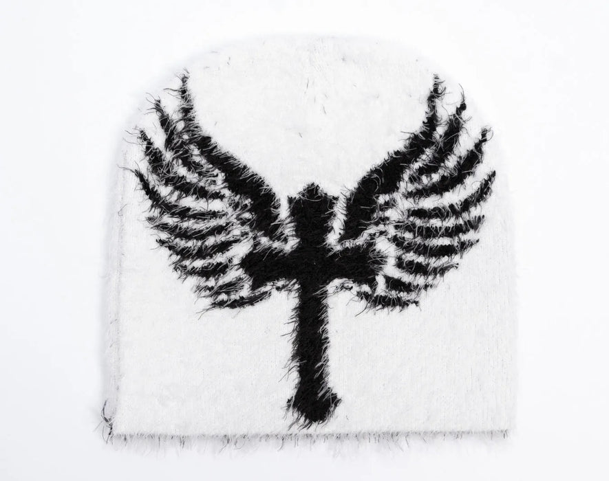 Reflection Luxury Fuzzy Beanie white