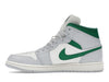 Jordan 1 Mid White Pure Platinum Pine Green