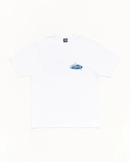 Stüssy Wave Oval T-Shirt White
