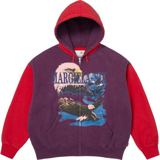 Supreme MM6 Maison Margiela Eagle Zip Up Hooded Sweatshirt
