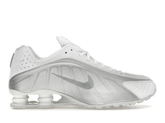 Nike Shox R4 White Bright Crimson Metallic Silver