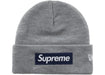 Supreme New Era Box Logo Beanie (FW25) Heather Grey