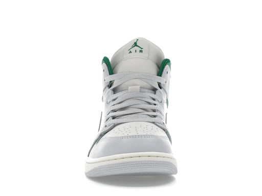 Jordan 1 Mid White Pure Platinum Pine Green