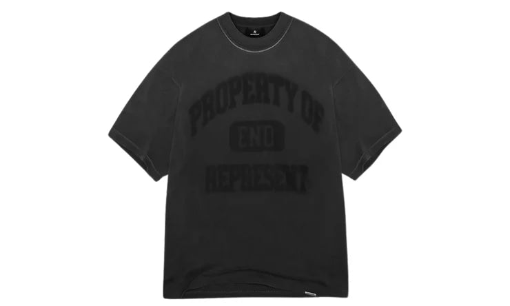 Represent X End Property Of T-Shirt - Stained Black