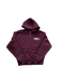 Corteiz Island Puff Print Zip Hoodie Burgundy