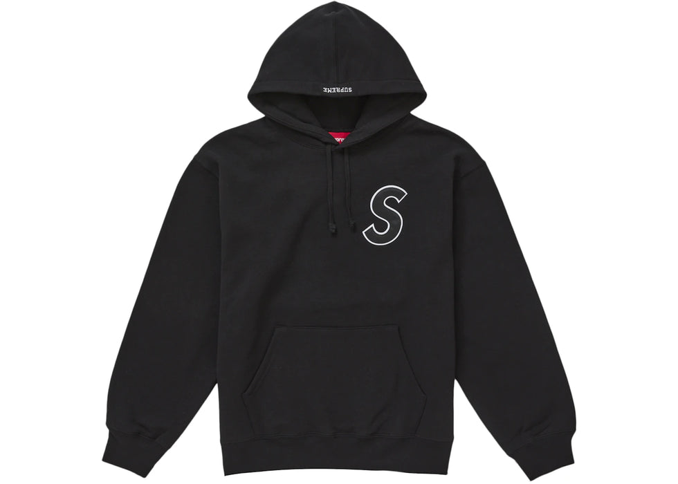 Supreme S Logo Hooded Sweatshirt (SS25) Black