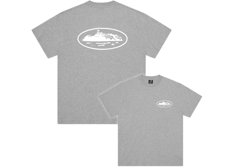 Corteiz OG Island Tee Heather Grey