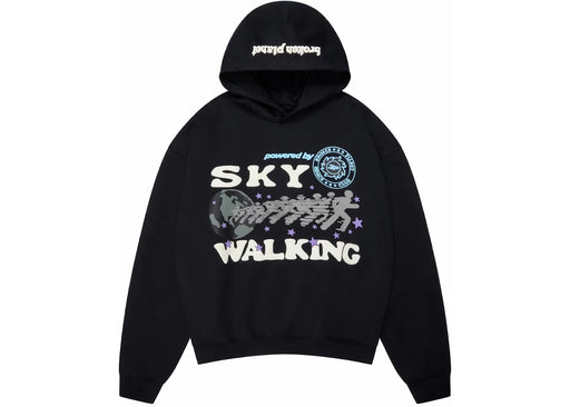 Broken Planet Sky Walking Hoodie Midnight Black