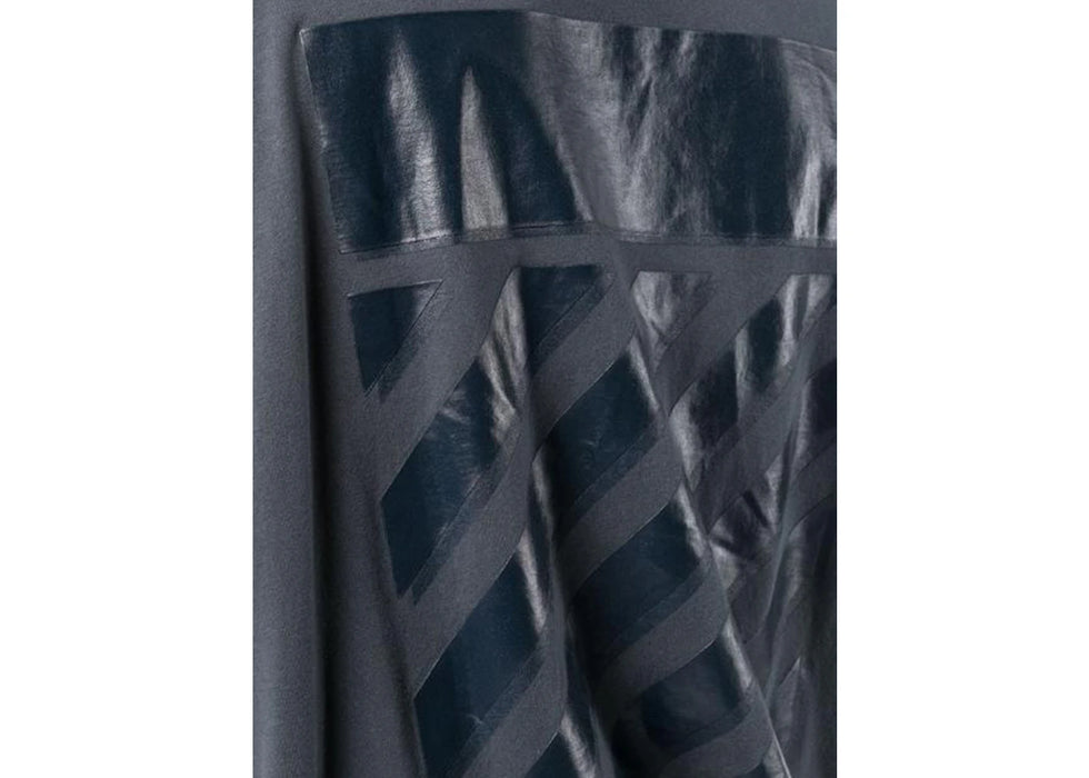 OFF-WHITE Rubber Diagonals Oversized T-Shirt Washed Black