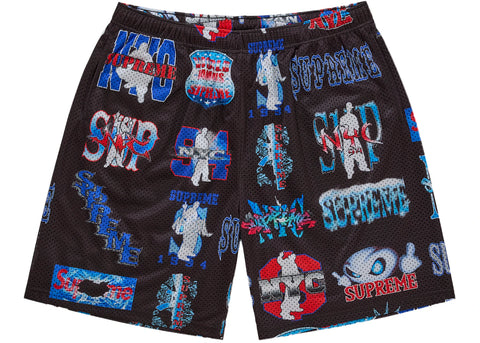 Supreme Flash Mesh Short Black