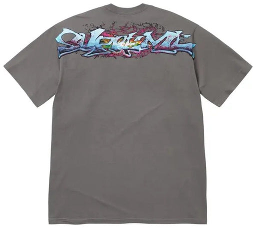 Supreme Tag Tee Charcoal