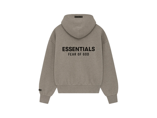 Fear of God Essentials Classic Fleece Zip-Up Hoodie Homestead Heather