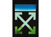 OFF-WHITE Womens Gradient Arrows Print T-Shirt Black/Blue/Green