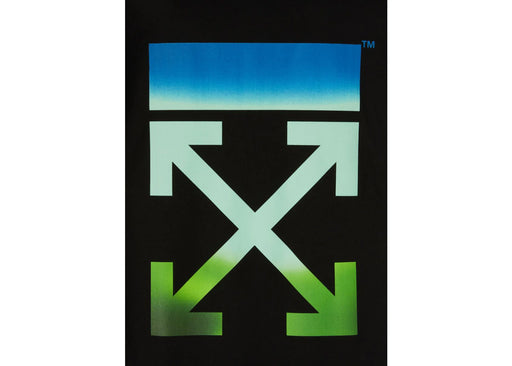 OFF-WHITE Womens Gradient Arrows Print T-Shirt Black/Blue/Green