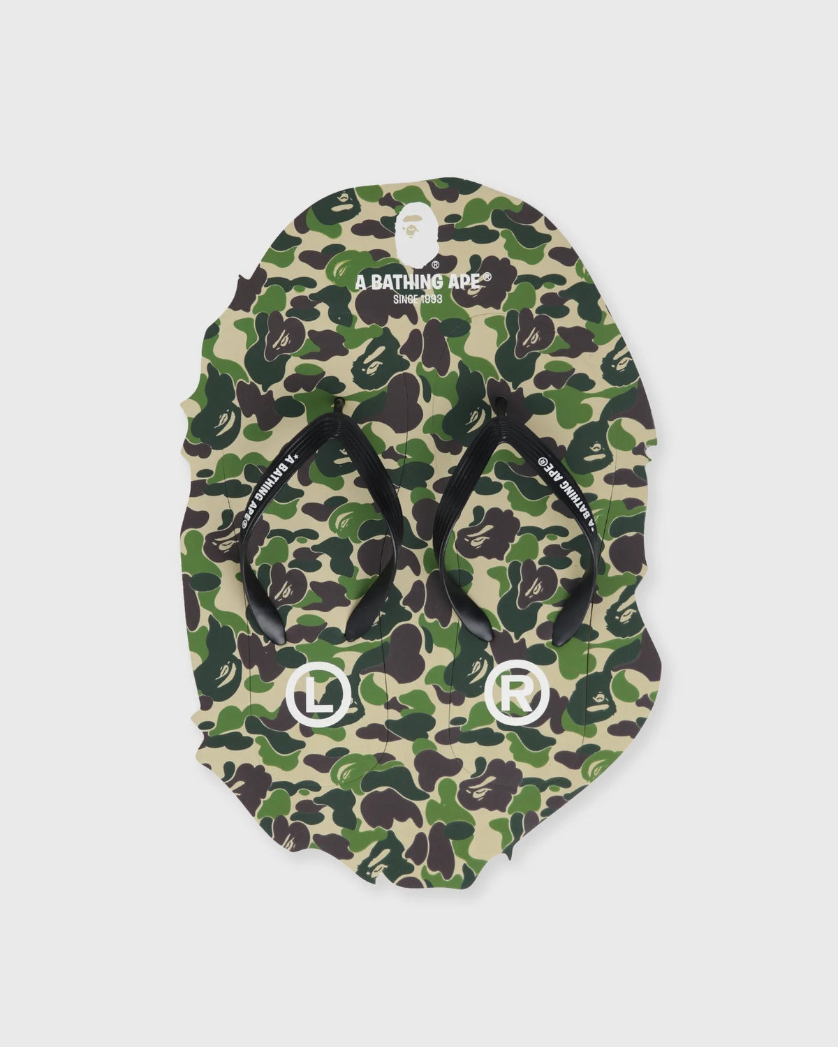 A Bathing ApeABC CAMO BEACH SANDALS Green