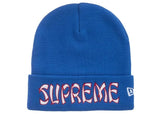Supreme New Era Action Beanie blue