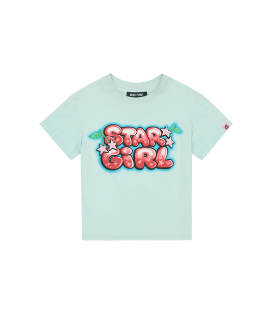 Broken Planet Stargirl Tee Aqua Blue