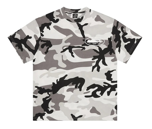 Corteiz Island Puff Print Tee Arctic Camo