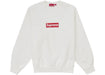 Supreme Washed Box Logo Crewneck White