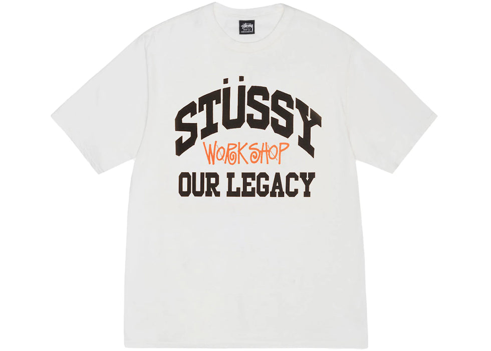 Stussy x Our Legacy Work Shop Collegiate Pigment Dyed Tee Natural