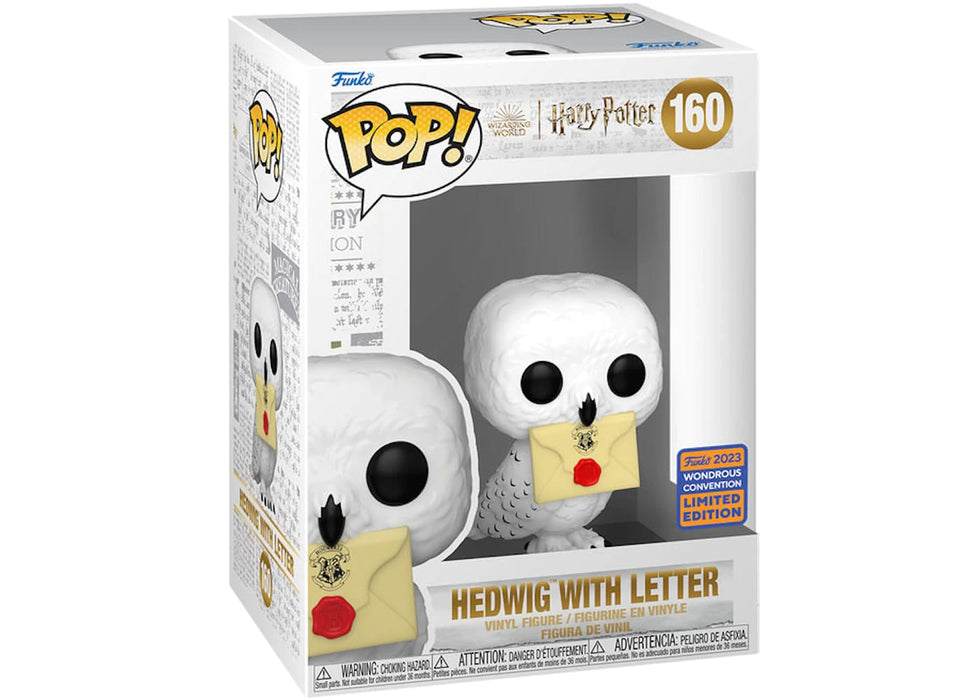Funko Pop! Harry Potter Hedwig with Letter 2023 Wondrous Convention Exclusive Figure #160