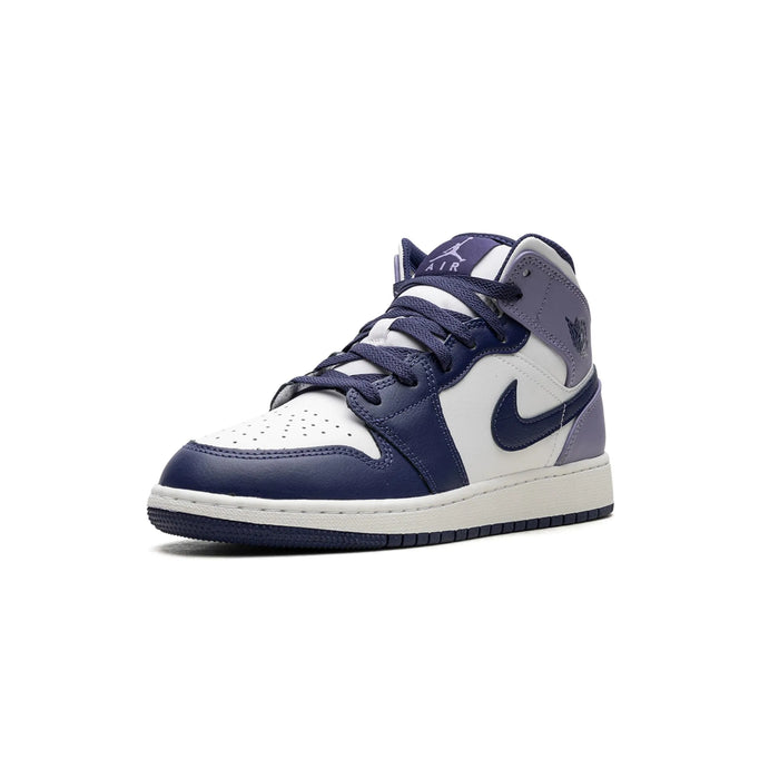 Jordan 1 Mid White Sky J Purple (GS)