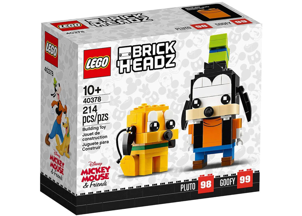 LEGO Disney Brick Headz Disney Mickey Mouse & Friends Pluto & Goofy Set 40378