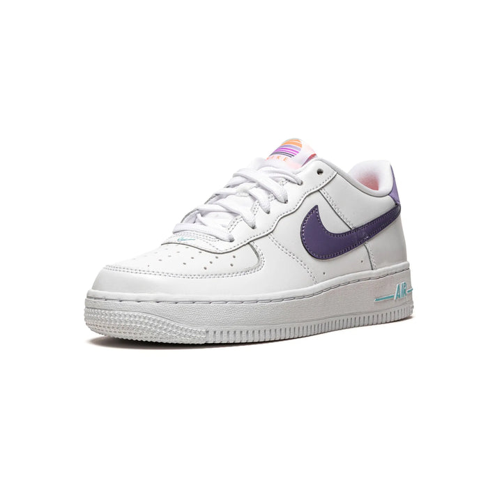 Nike Air Force 1 Low LV8 White Dark Purple GS SPIKE