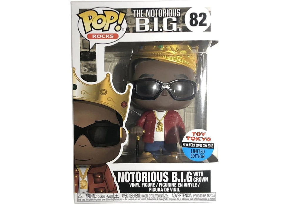 Funko Pop! Rocks The Notorious B.I.G with Crown Tokyo Toy NYCC Figure #82
