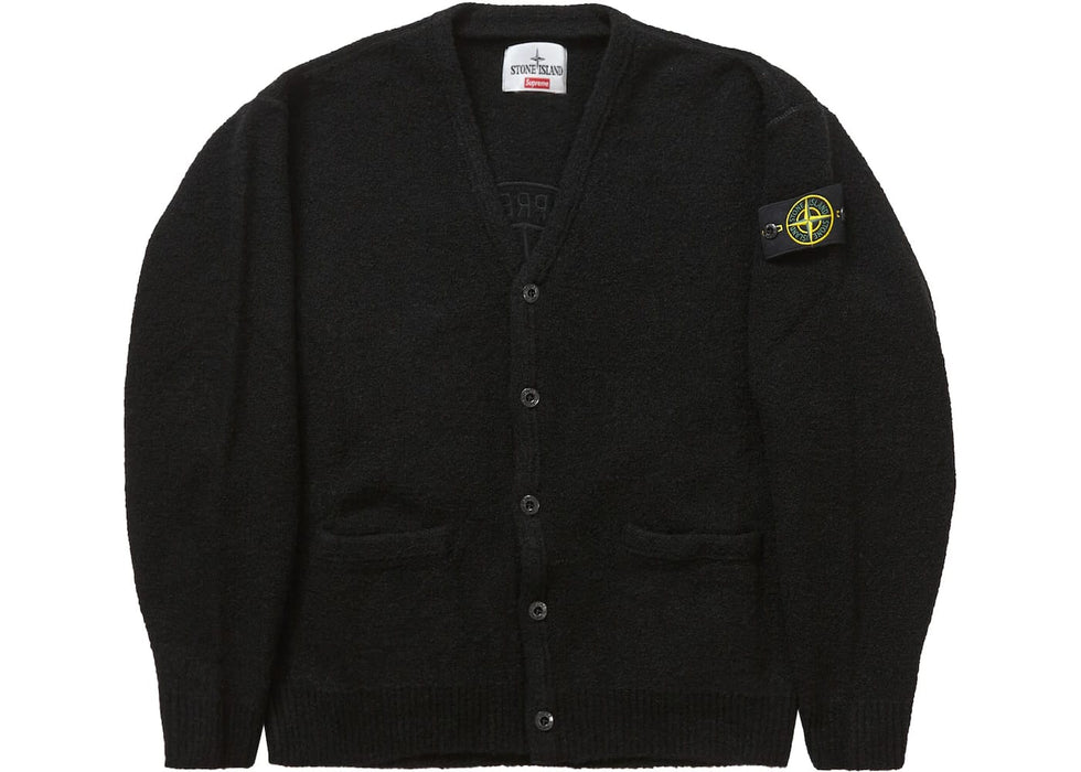 Supreme Stone Island Bouclé Cardigan Black