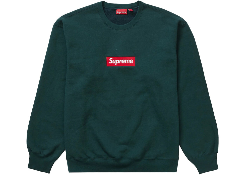 Supreme Box Logo Crewneck (FW22) Dark Pine — SPIKE