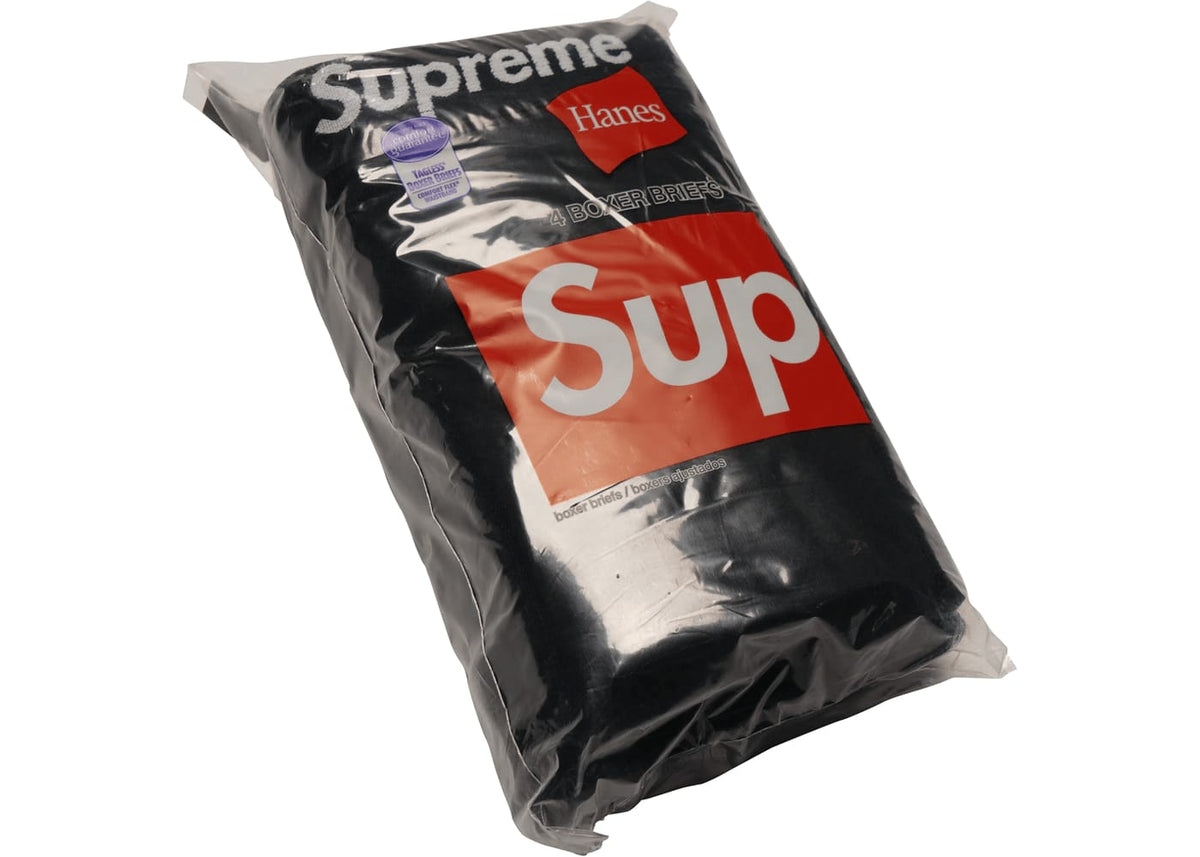 Supreme Hanes Boxer Briefs (4 Pack) Black — SPIKE