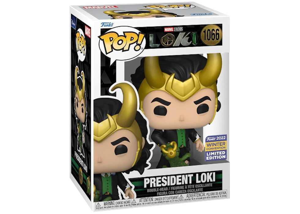 Funko Pop! Marvel Studios Loki President Loki 2022 Winter Convention Exclusive Figure #1066